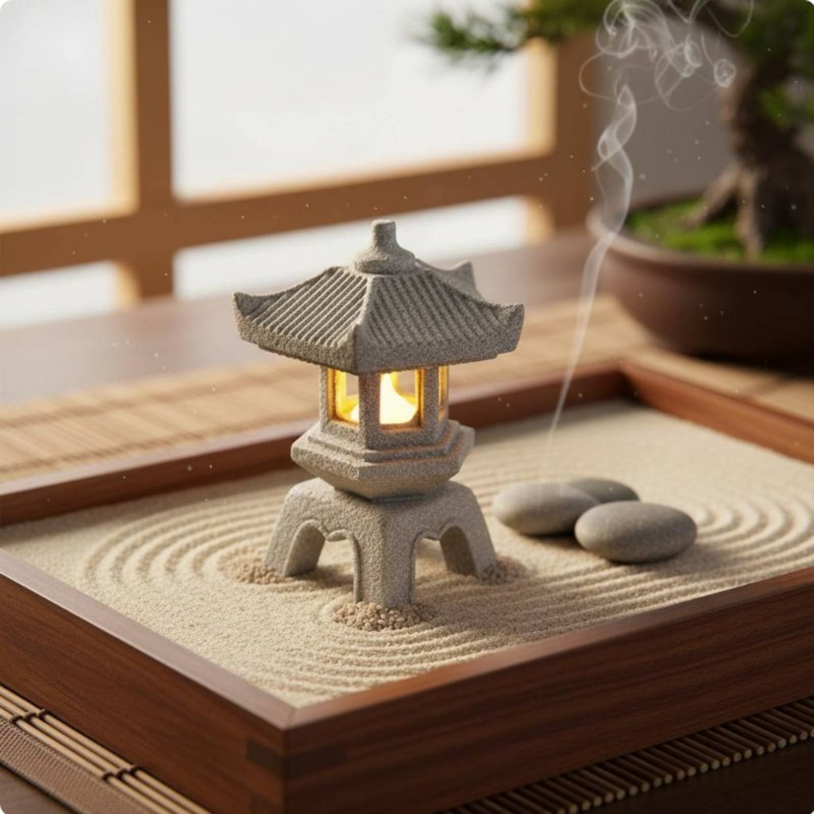 Lanterna in Pietra Miniatura c - Us Bonsai Garden recensione e prezzo