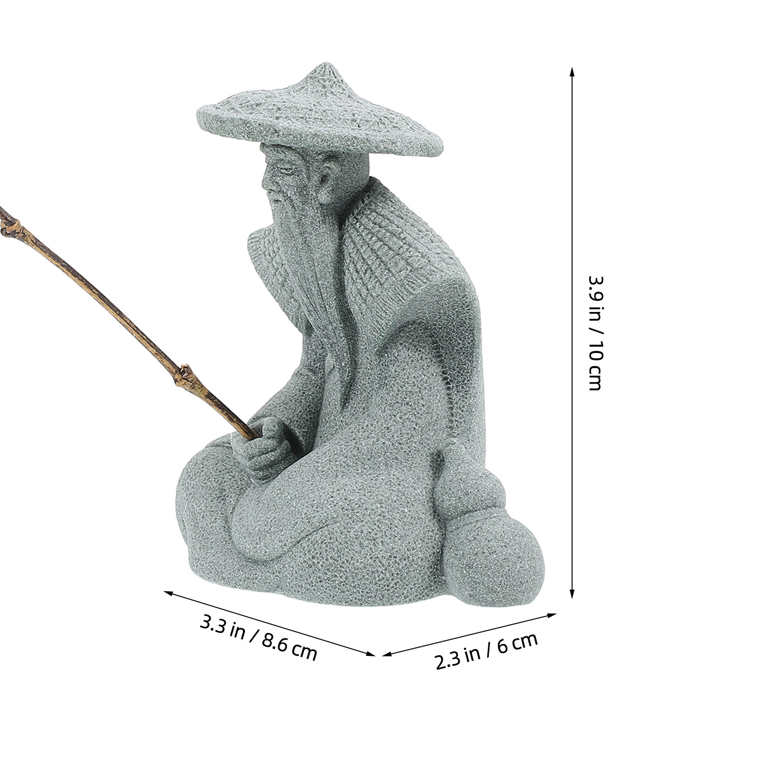 Piccola Statua di Pescatore in - Us Bonsai Garden recensione e prezzo